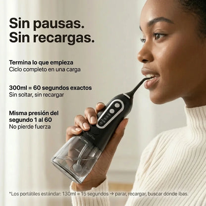 Tu cepillo limpia lo que ve. PureFlos elimina lo que huele.