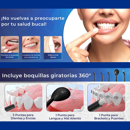 Encías más sanas. Aliento fresco. Limpieza profunda en segundos.